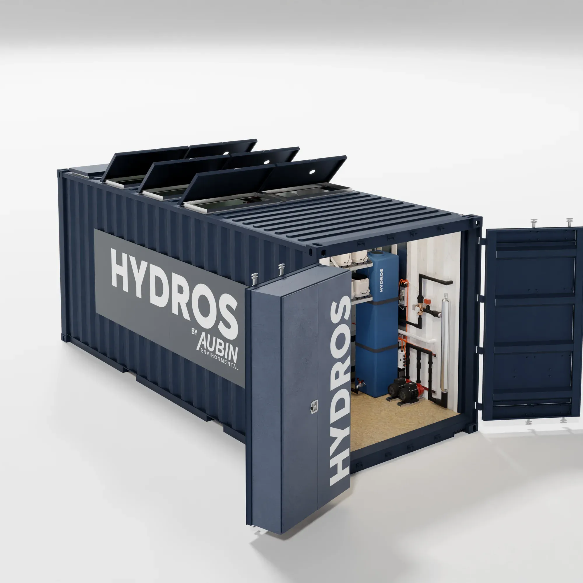 HYDROS unit with doors open