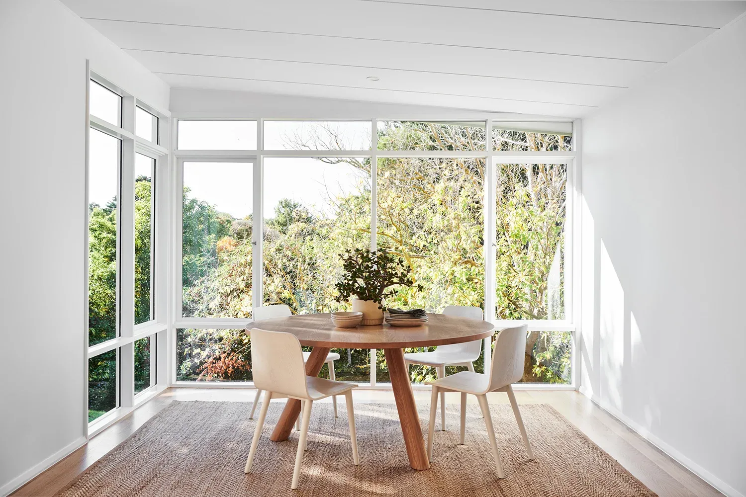 Light-filled dining space in a Construct Melbourne home