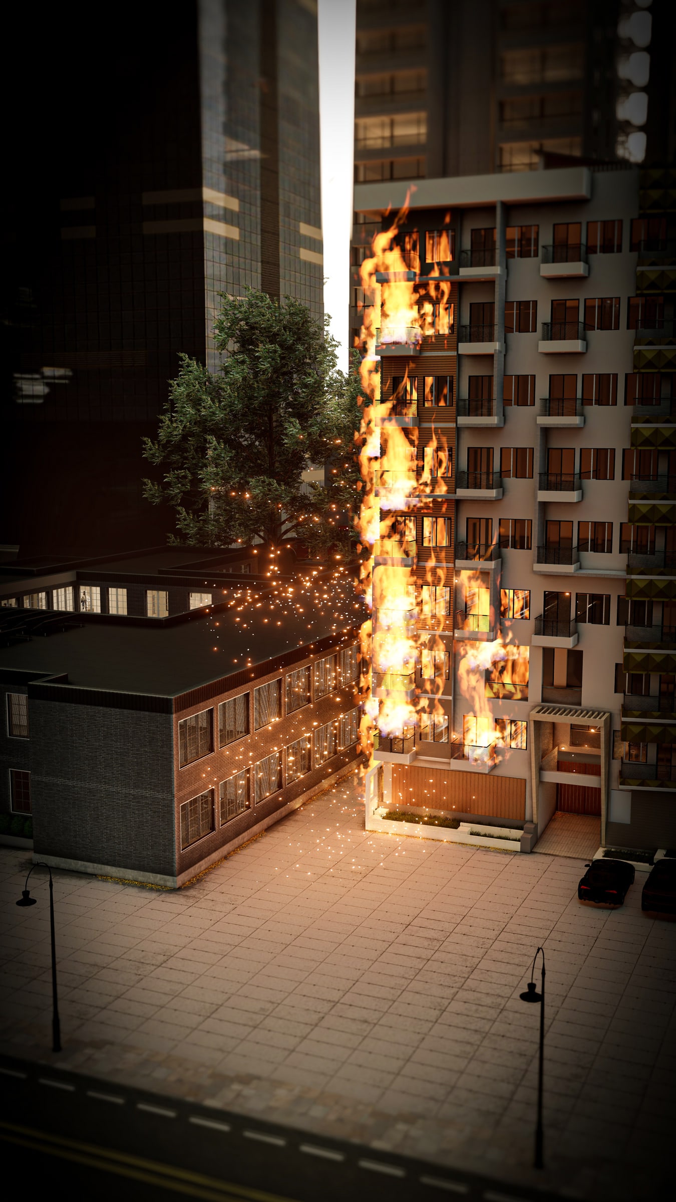 Capral Aluminium Fire Attenuation Screen Full Scene 2