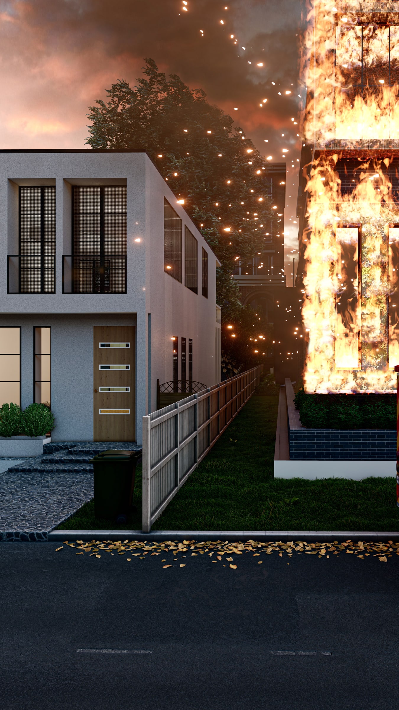 Capral Aluminium Fire Attenuation Screen Full Scene