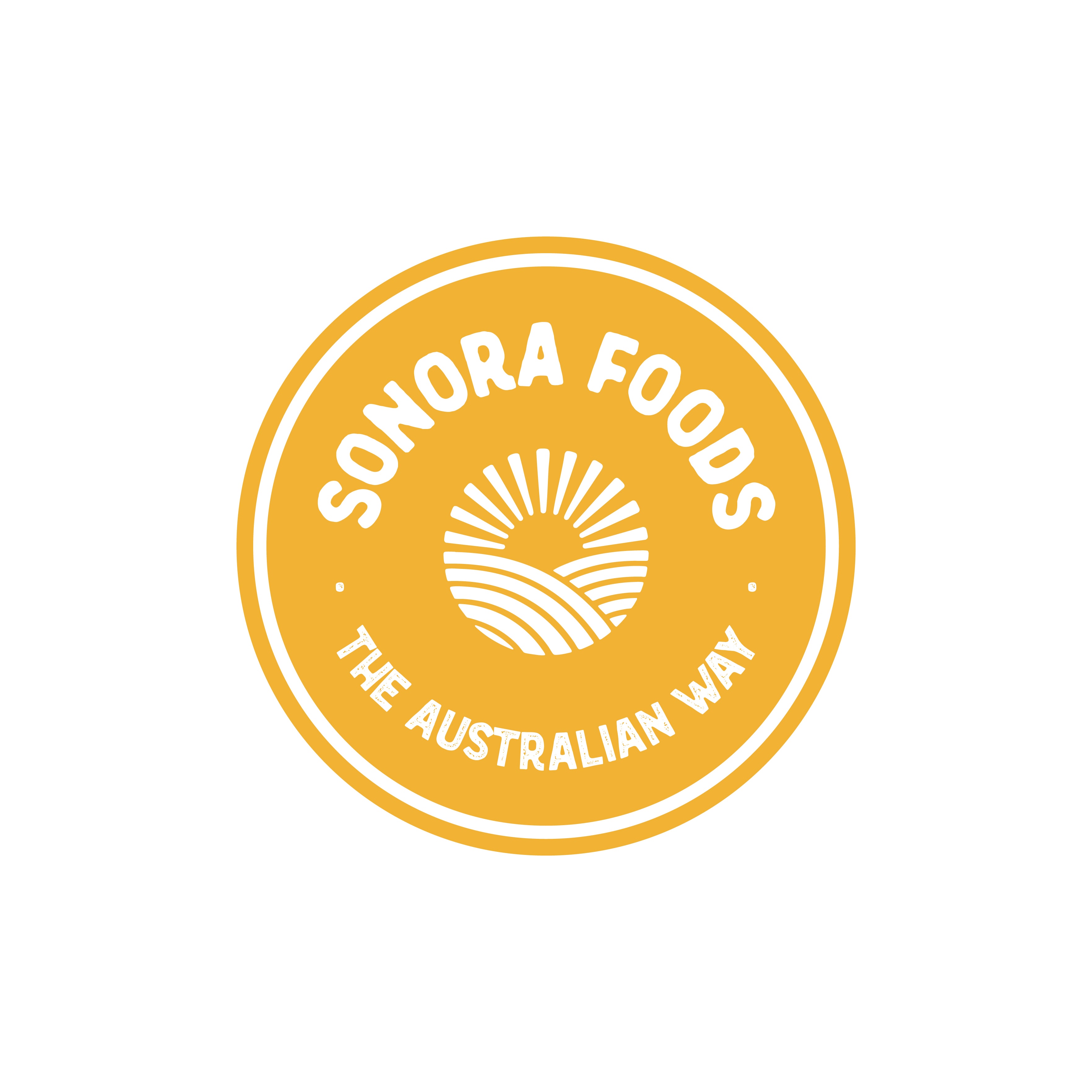 Sonora Foods Corn Yellow Logo on White Background
