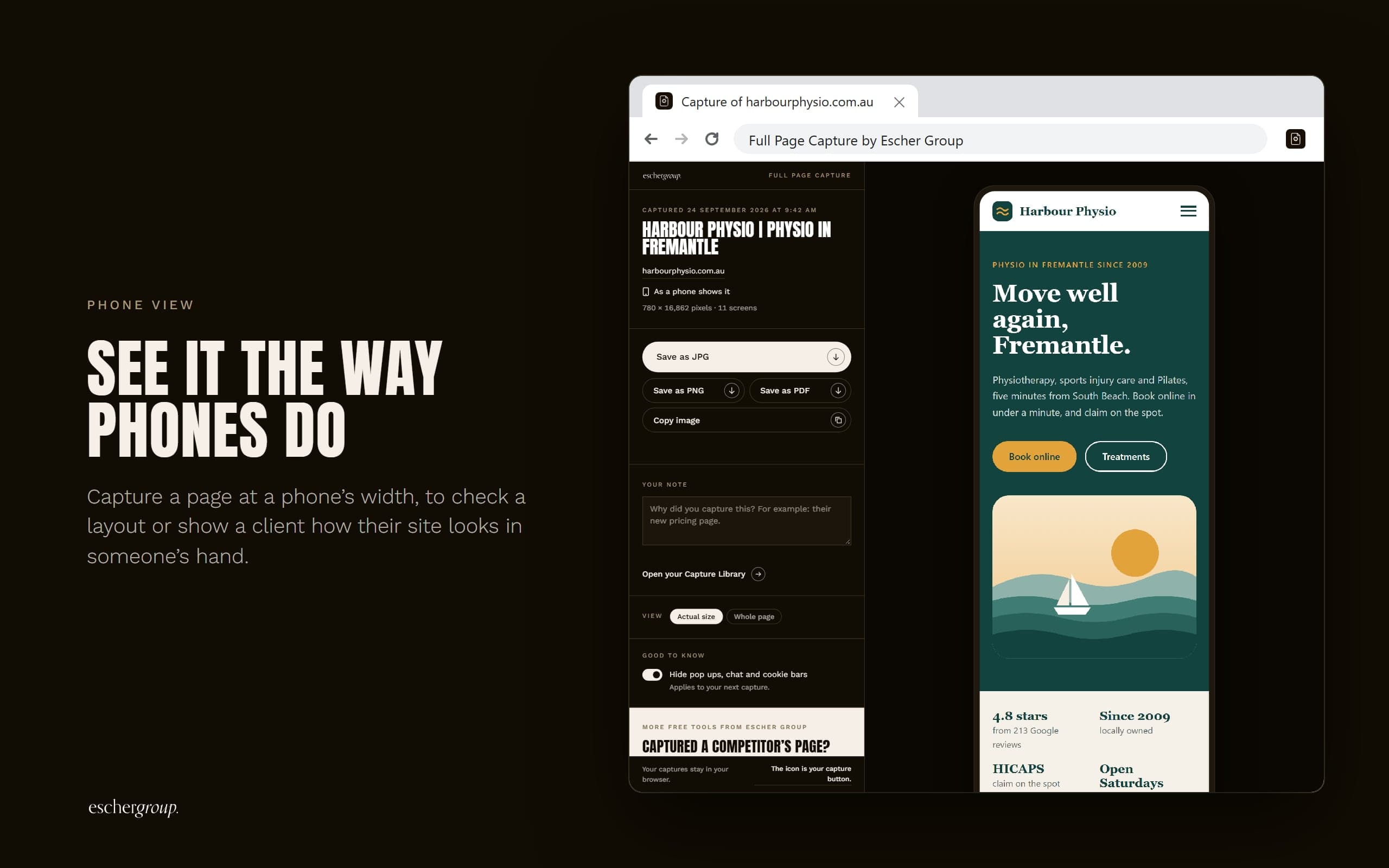Full Page Capture: See it the way phones do
