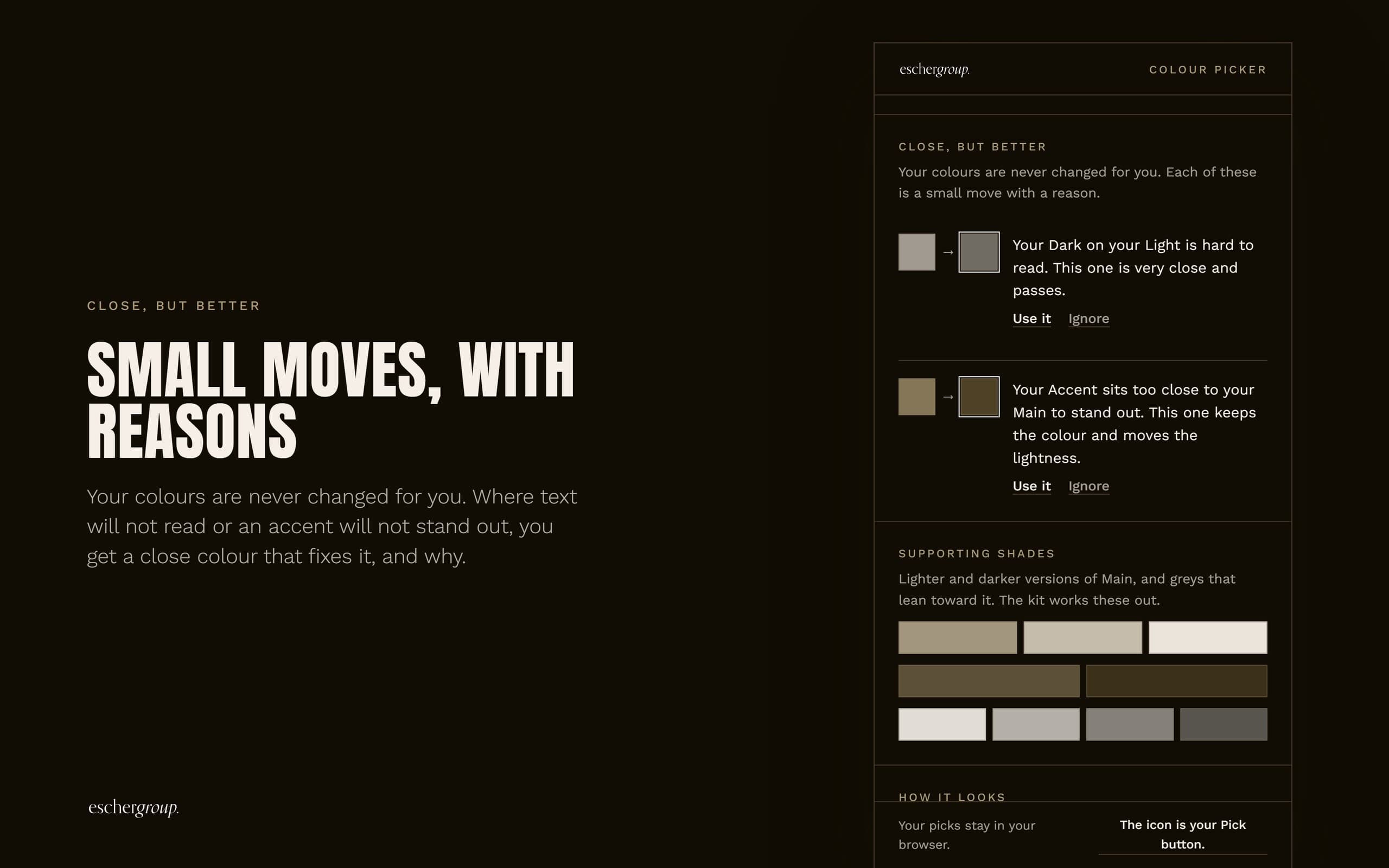 Colour Picker: Small moves, with reasons