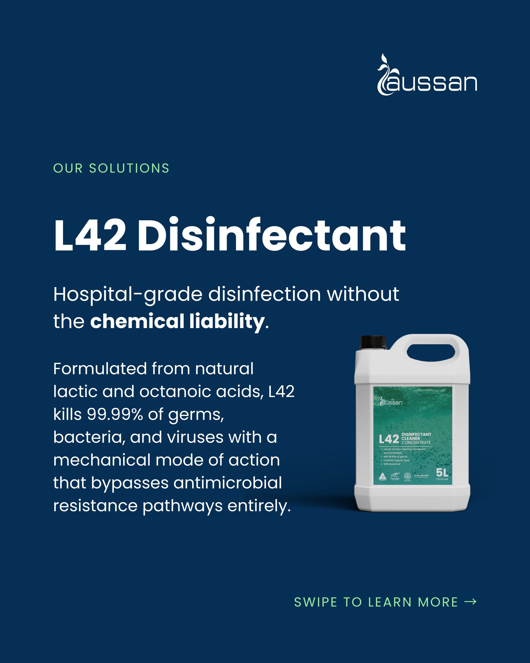A post explaining the L42 disinfectant