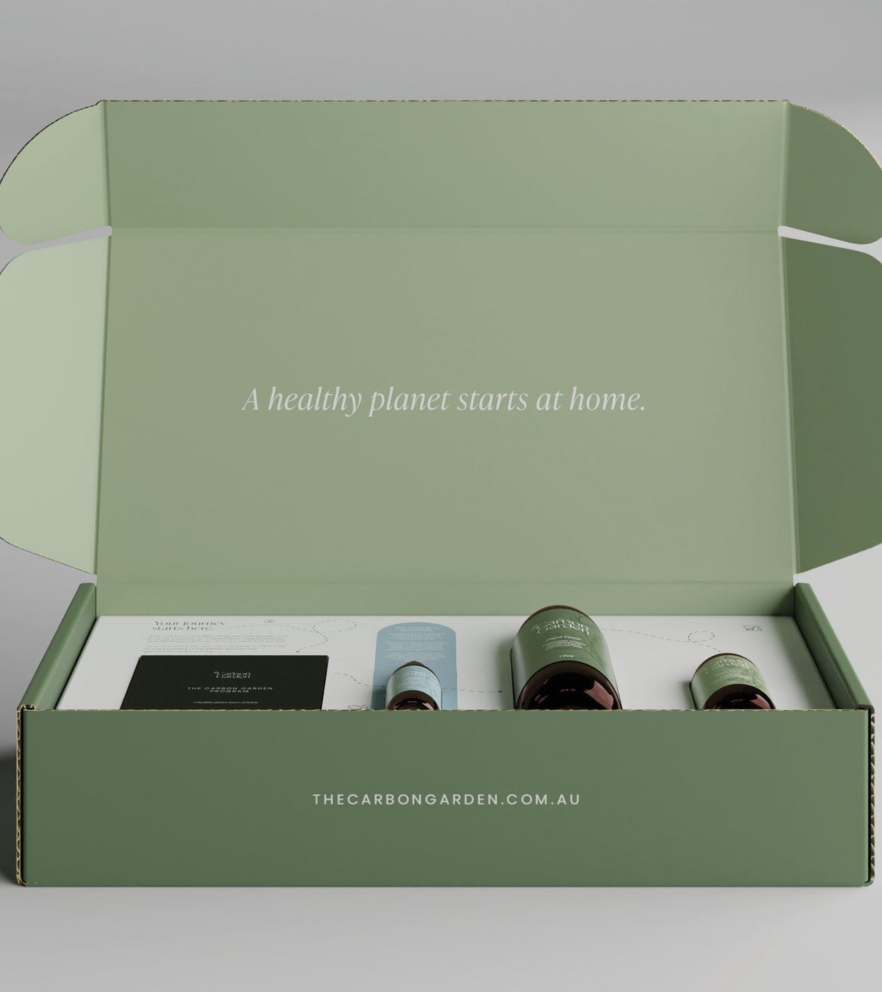 Opened box showing the full product set