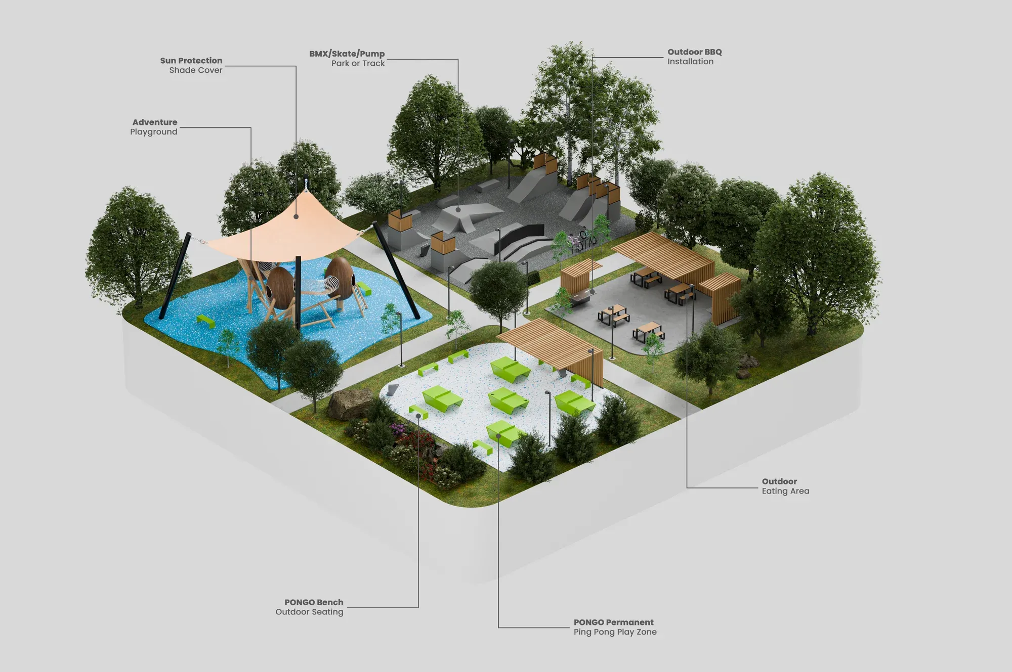 Interactive Playzone concept plan